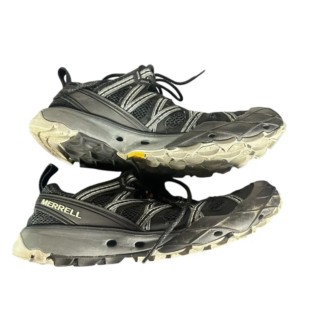 Merrell Men’s Size 8 Black Trail Running Hiking Shoes Lace-Up Outdoor Sneakers